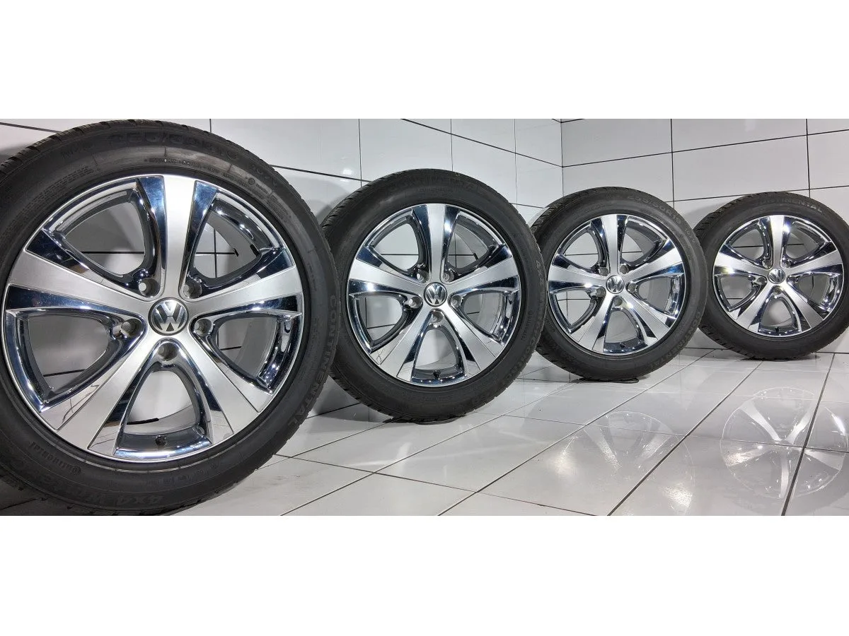 KOŁA UŻYWANE Volkswagen OE 7L9601025B Touareg, 107V 5x130 ET60 255/50R19 107V [2012] 7MM Srebrny, zdjęcie 1