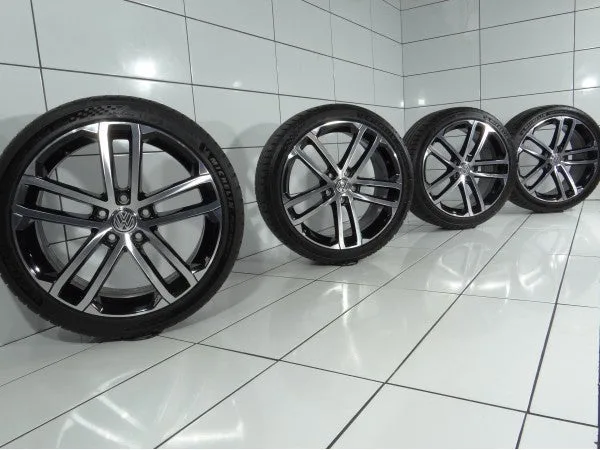 KOŁA VOLKSWAGEN Golf VII, 5X112, ET-49, 225/40R18 92 Y CZARNY POLER, zdjęcie 1