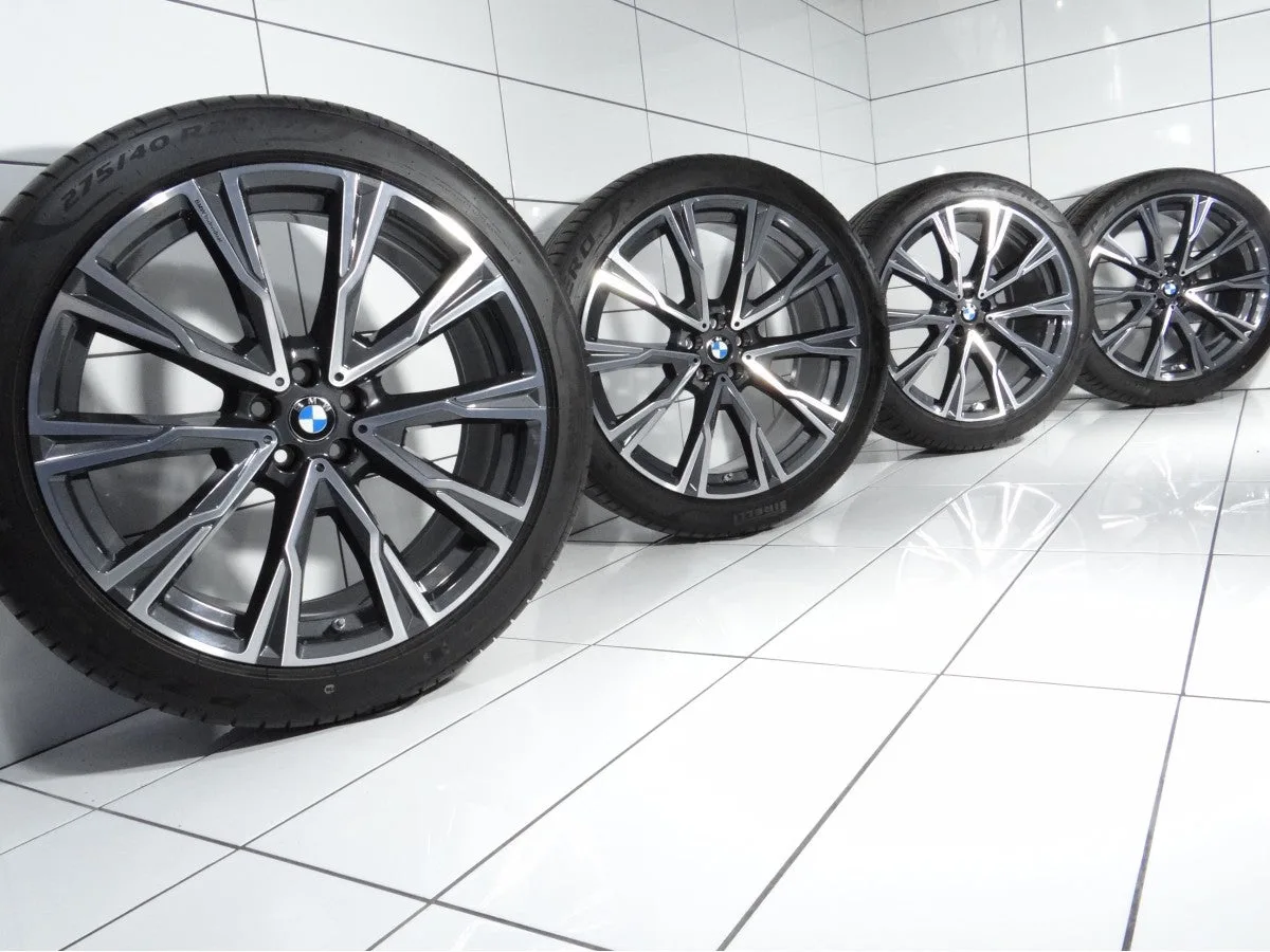 KOŁA UŻYWANE BMW OE STYLING 758 8074222/8074223 X7 G07 5X112 ET32/43 275/40-315/35R22 107Y [2019] 6MM, zdjęcie 1